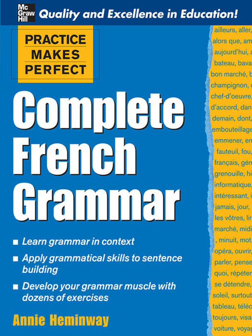 Title details for Complete French Grammar by Annie Heminway - Available